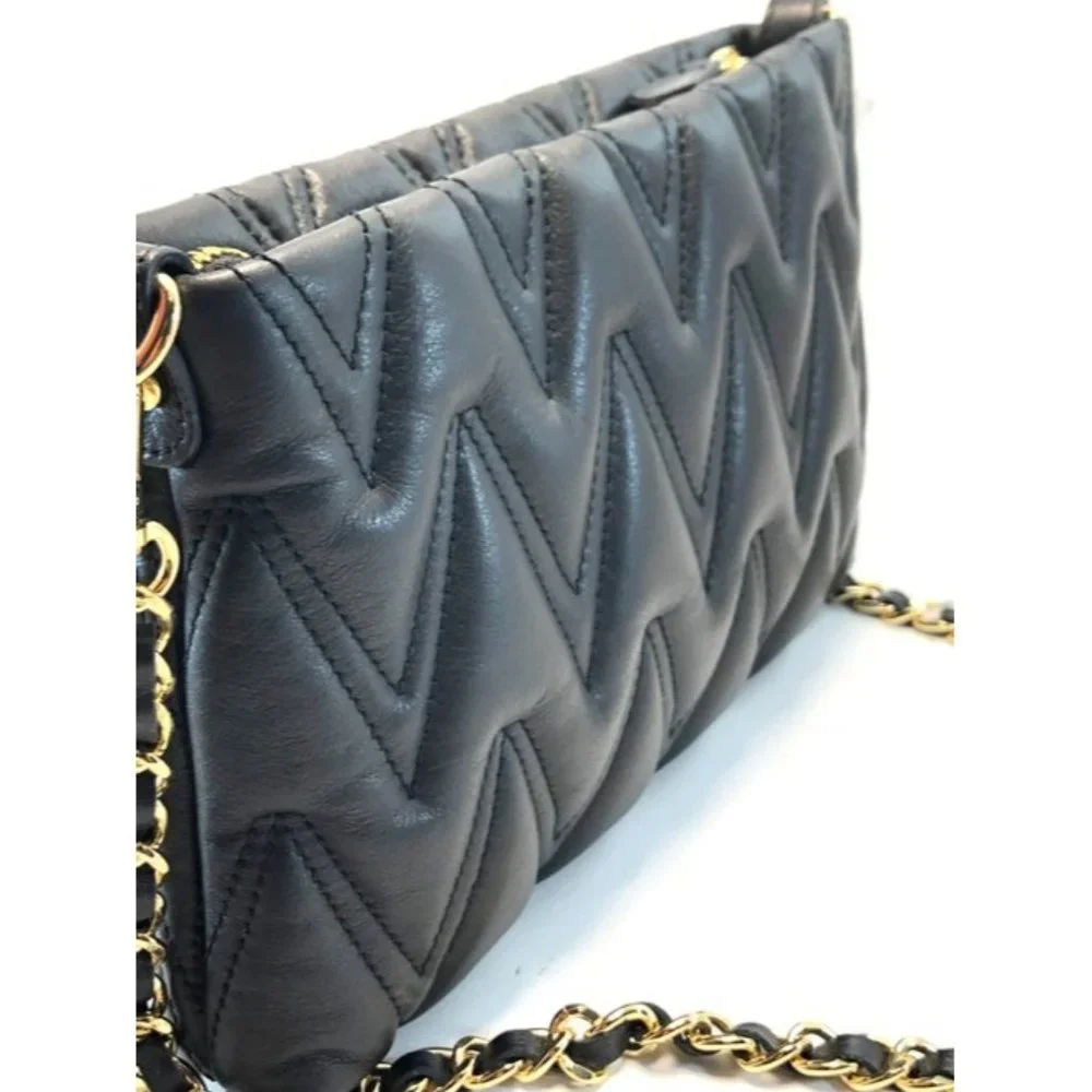 Mario Valentino Crossbody Vanille Black Leather Shoulder Bag - Picture 5 of 11